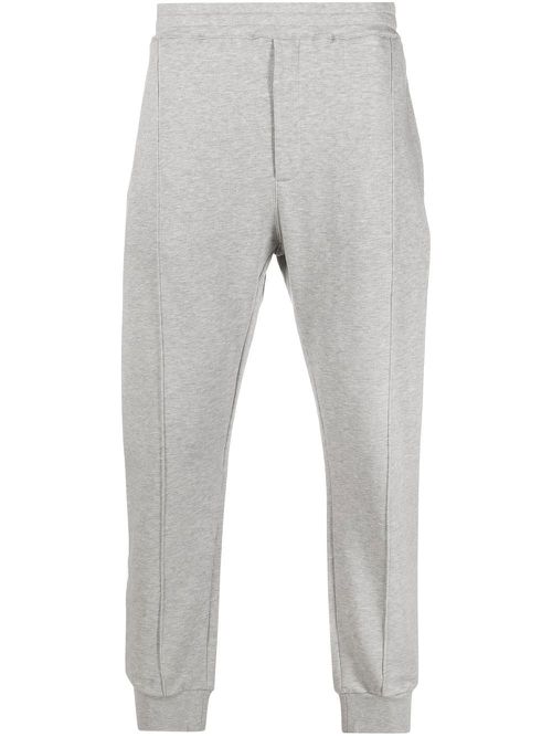 Rear logo-patch detail track pants - Grey