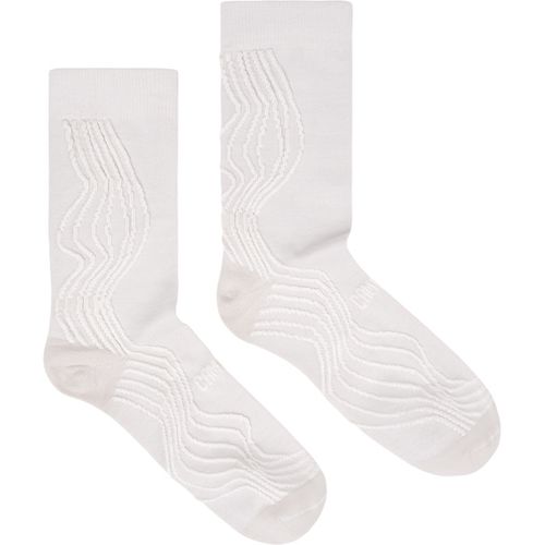CAMPER Socks - Unisex Socks - White, size L, Cotton fabric