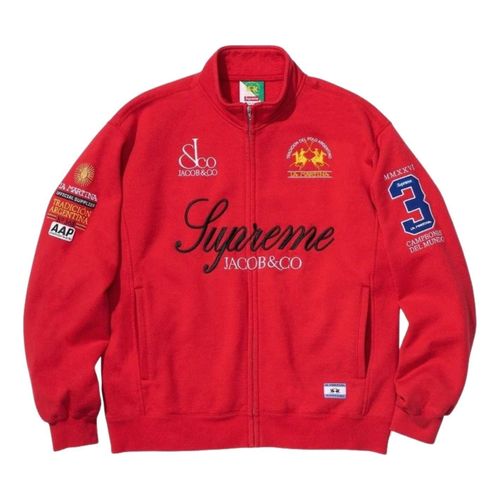X La Martina SS26 Zip Up Sweatshirt 'Red'