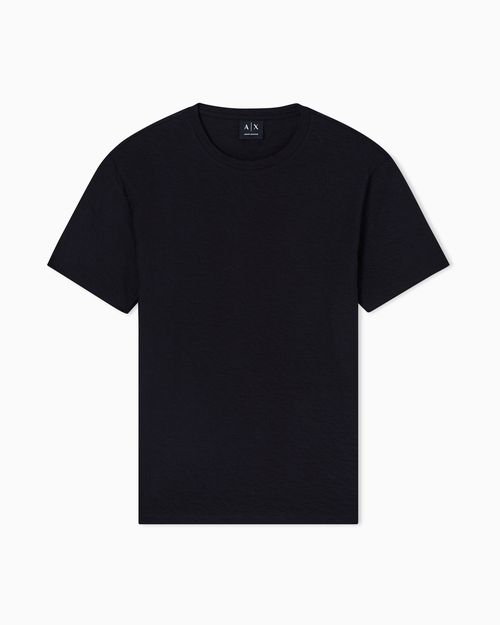 Slim Fit Mercerized Cotton Jacquard T-shirt
