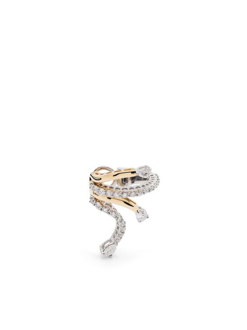 18kt yellow gold Whisper diamond ear cuff
