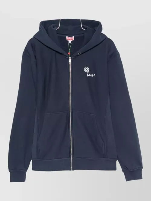 Kenzo - hooded jacket front pockets ribbed cuffs he