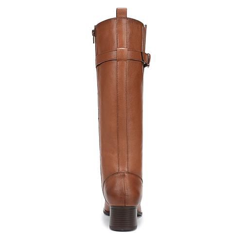Kenna Leather or Suede Tall Riding Boot - Regular Calf - Chocolate Bar Suede