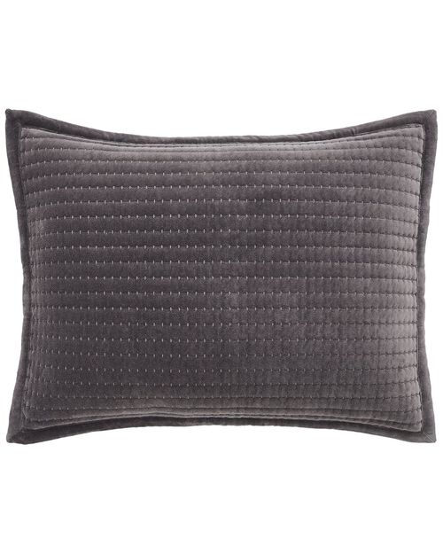 Milton Channel Stitched Velvet Coverlet Sham