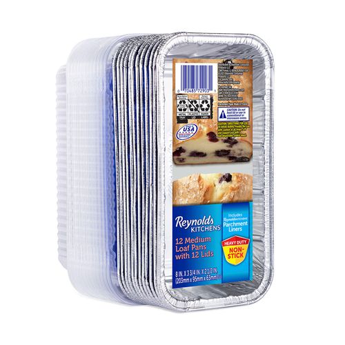 Kitchens Medium Aluminum Loaf Pans with Lids