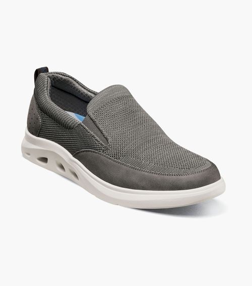 Nunn Bush Shoes Ponte Knit Moc Toe Slip On Gray Multi