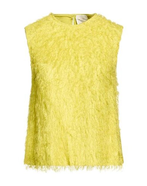 Chocolat Woman Top Lime green Size 4 Viscose