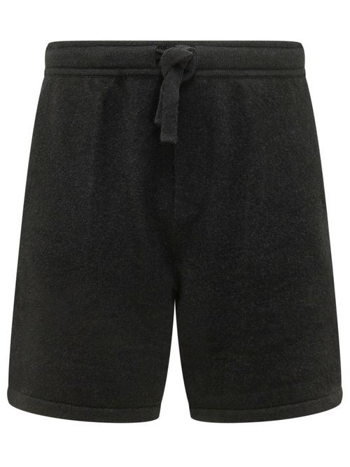Black Solid Shorts