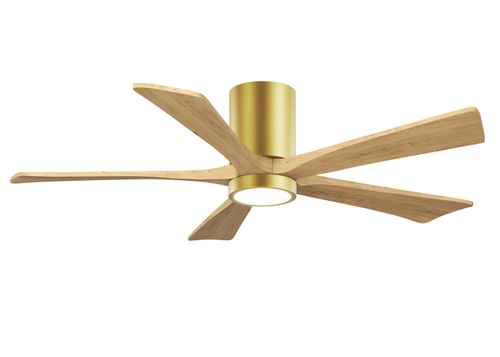 Brushed Brass 52" Ceiling Fan from the Irene-5HLK Collection