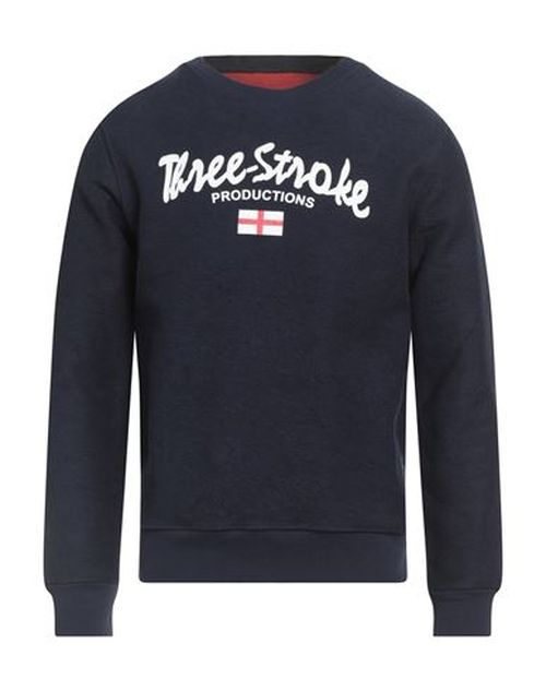 Man Sweatshirt Navy Size S Cotton