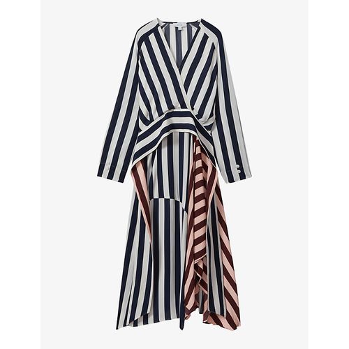 ivory square neck dress JORDYN Square Neck Crepe Gown main image 0