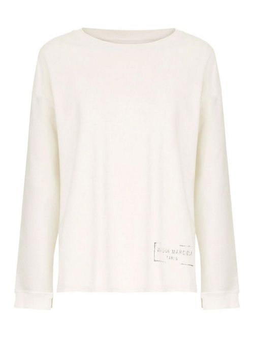 Milky White Cotton Sweatshirt