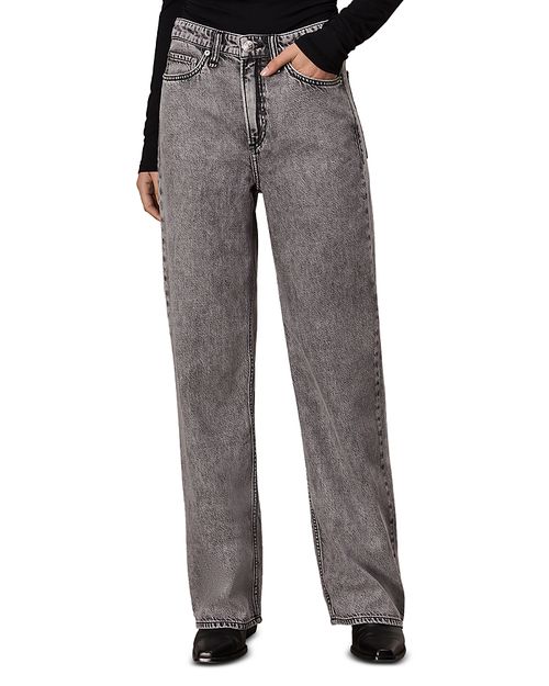 Featherweight Logan Mid Rise Jeans in Slate Grey