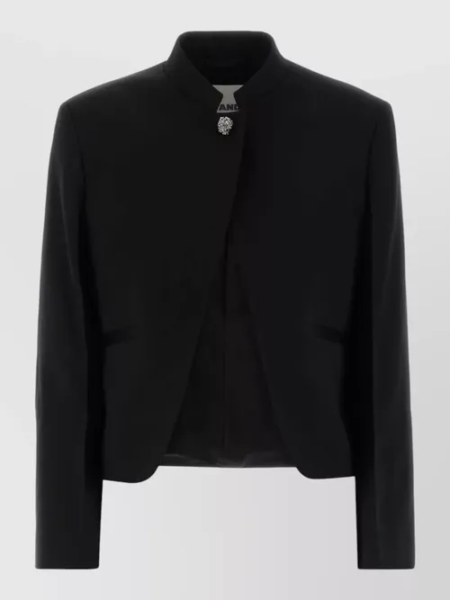 Jil Sander - wool blazer structured silhouette cropped design
