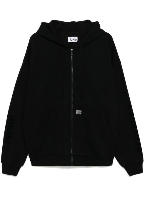 Panelled hooded jacket - Black