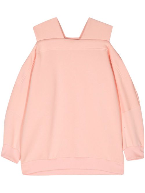 Sushi cold-shoulder sweatshirt - Pink