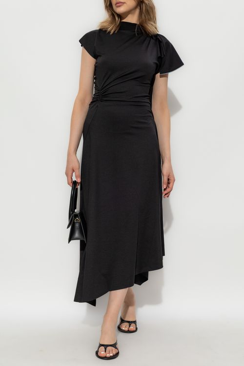 Victoria Beckham Asymmetric Dress, Women's, Black
