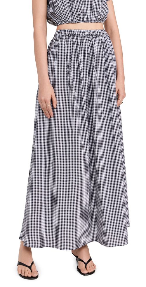 Maxi Skirt Black Gingham