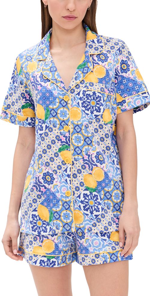 BedHead PJs Cotton Jersey Knit Classic Shorty PJs Majolica 3X