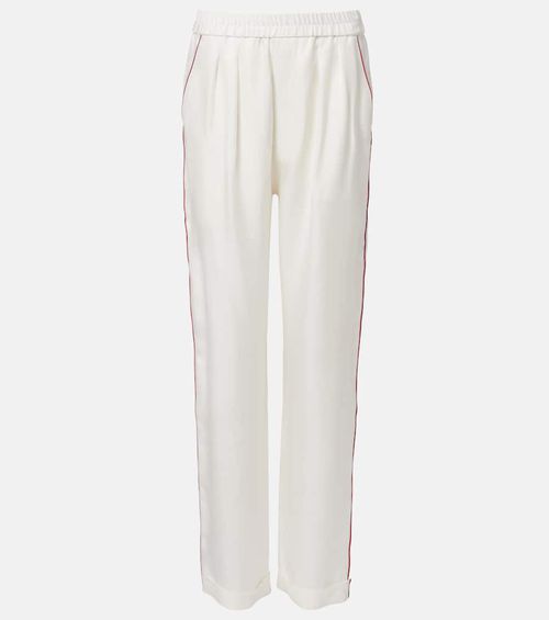 Silk twill pajama pants