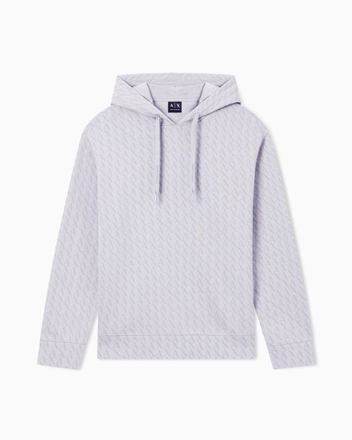 Logo hoodie in cotton French terry