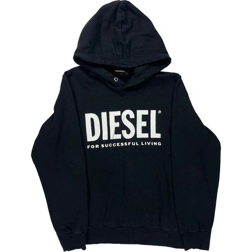 For Successful Living Diesel Spellout Hoodie - Medium Black Cotton