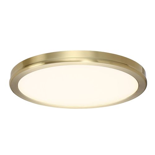 Brushed Brass LED Flush Mount from the Geos Collection