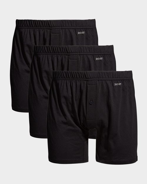 Men's 3-Pack Pima Cotton Knit Boxers