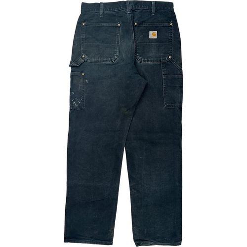 Carhartt Carpenter Trousers - 32W 31L Black Cotton