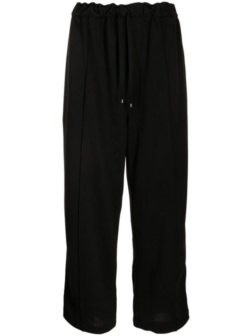 Paak mesh-design track pants - Black