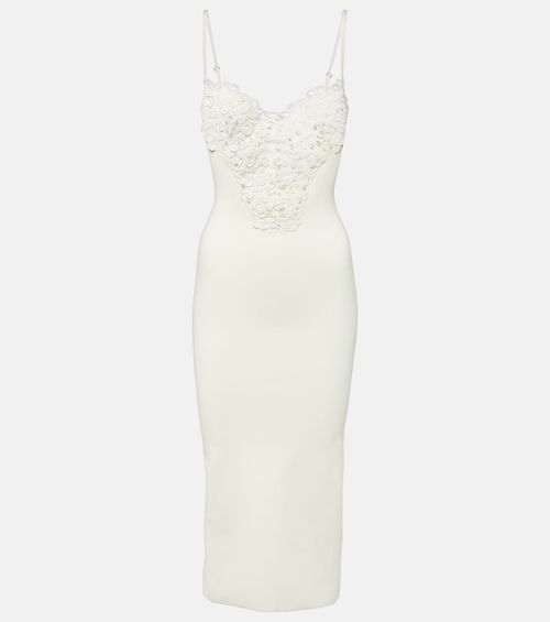 Sculpted Spiral midi dress