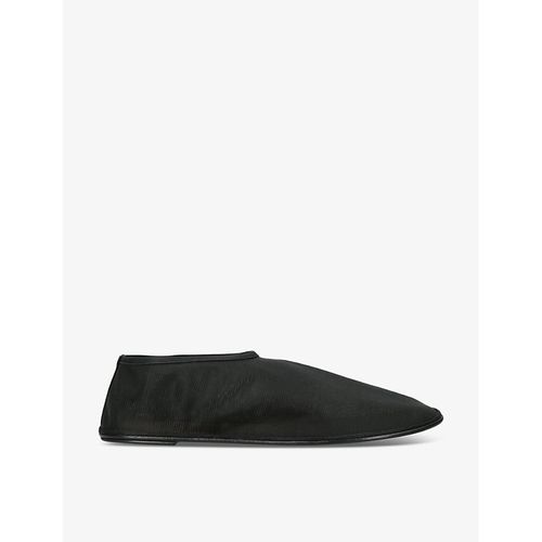 Womens Black Sock Slip-on Mesh Shoes