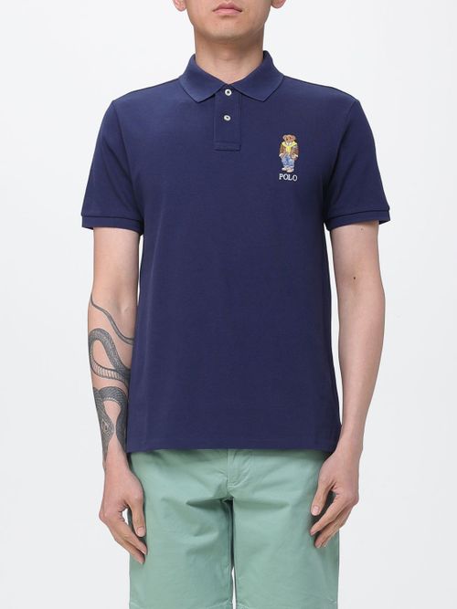 Polo Shirt Men color Navy
