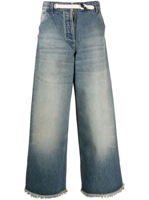 X Palm Angels raw-edge jeans - Blue