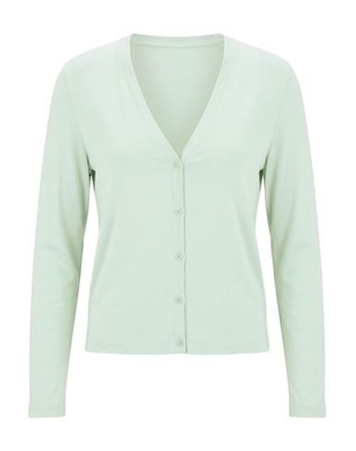 Woman Cardigan Turquoise Size 1 Linen, Elastane