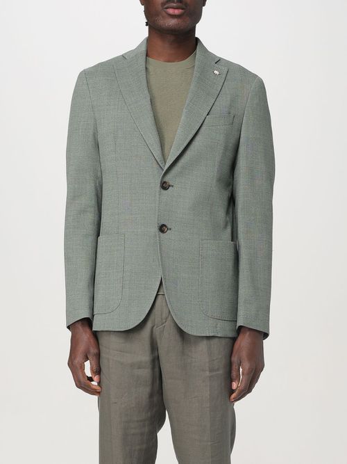 Blazer Men color Green