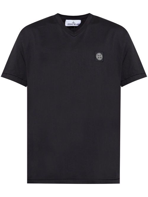V-neck t-shirt - Black