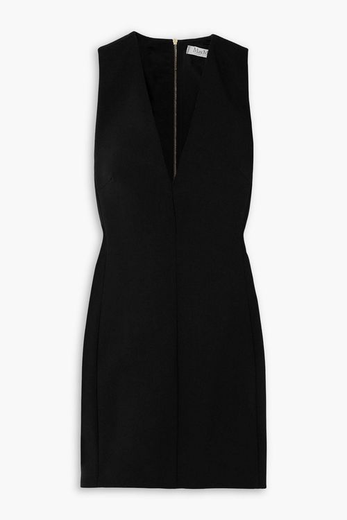 Belford grain de poudre wool-blend mini dress - Black - IT 36