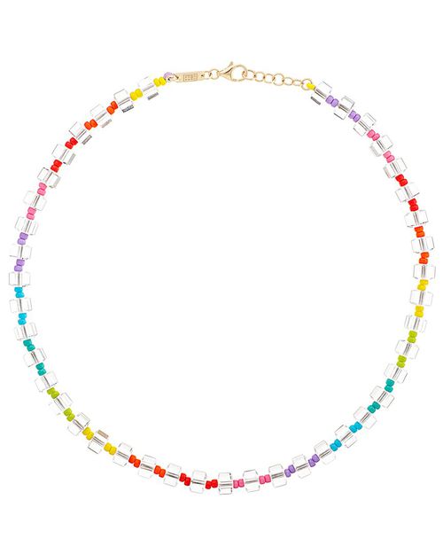 Wow 9K & Silver 100.80 Ct. Tw. Rock Crystal Beaded Necklace