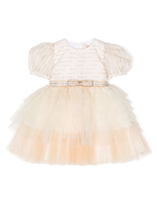 Tiered tulle dress - Neutrals