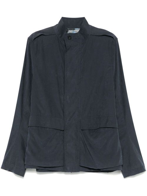 Martingale-strap jacket - Blue