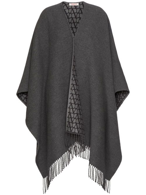 Fringe detail scarf - Grey