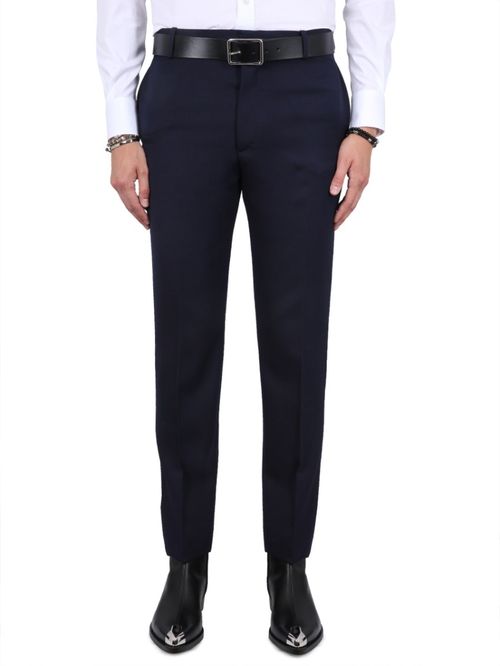 Navy Blue Slim Pants