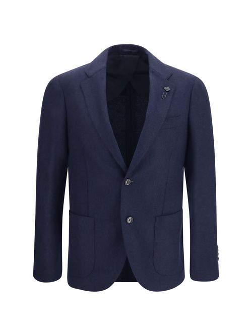 Wool and Cashmere Blazer — Navy