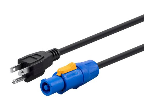 Stage Right by 16 AWG NEMA 5-15P to powerCON Connector 10FT