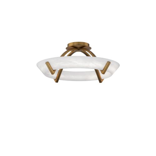 Aged Brass LED Flush Mount from the Copa Collection
