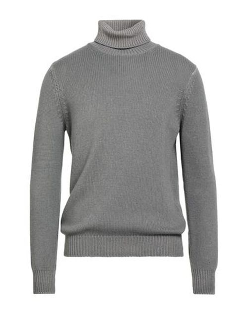 Man Turtleneck Grey Size 42 Merino Wool, Silk, Cashmere