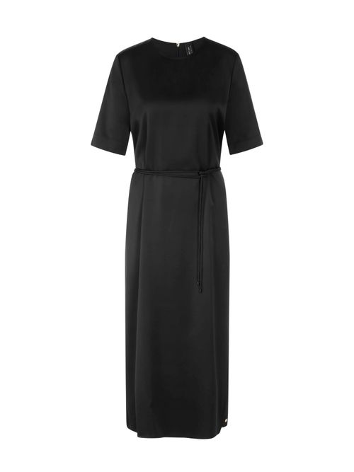Marc Cain Midi dress in satin, black, 34 N