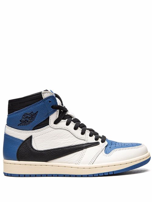 X Travis Scott Air 1 High SP "Fragment" sneakers - White