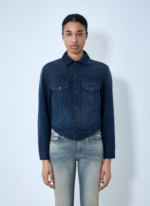 Curved Waistband Jacket